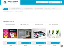 Tablet Screenshot of imprentagrafilyon.com